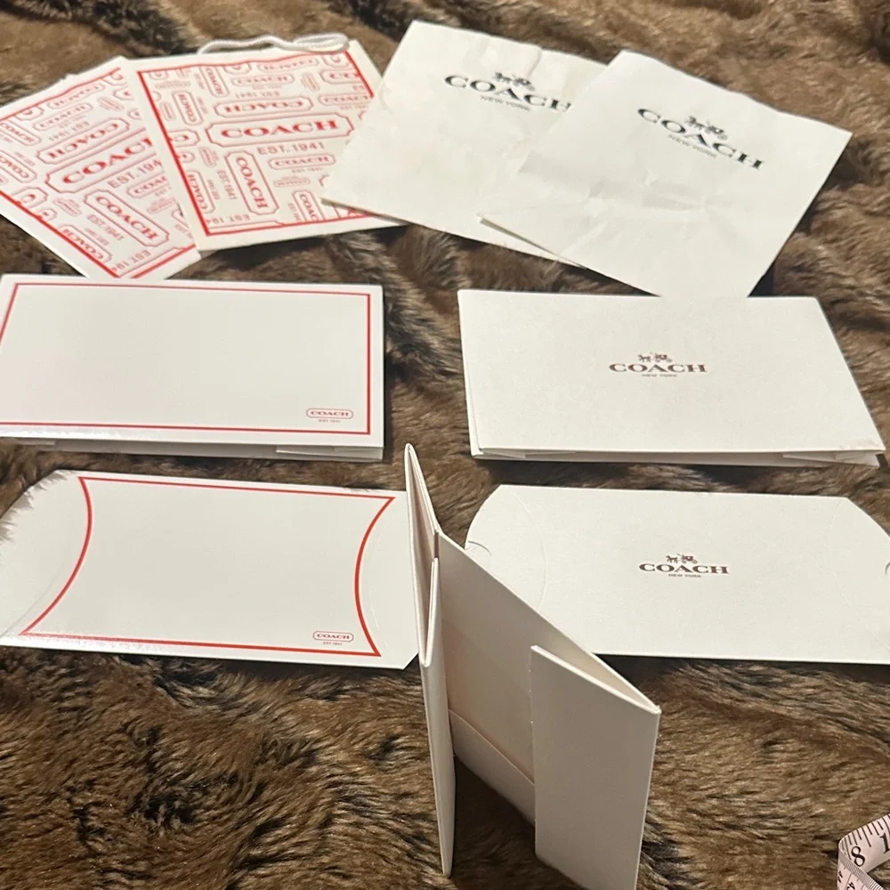 4 Coach Gift Bags 5 Coach Boxes